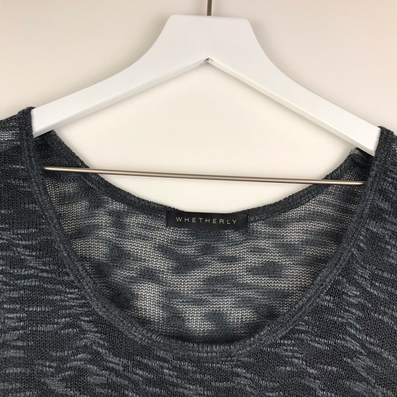 Whetherly Sheer Blue Asymmetrical Tank Top - Picture 4 of 9